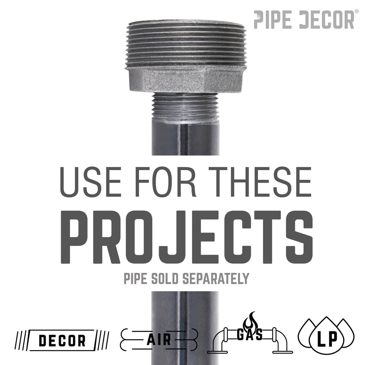 2 in. x 1 in. Black Bushing