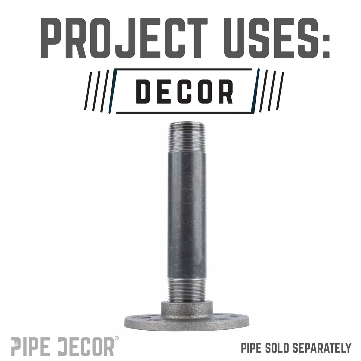 1/2 in. Black Mini Flange