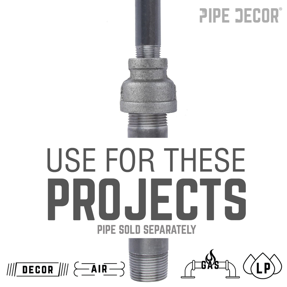 2 in. x 1/2 in. Black Reducing Coupling
