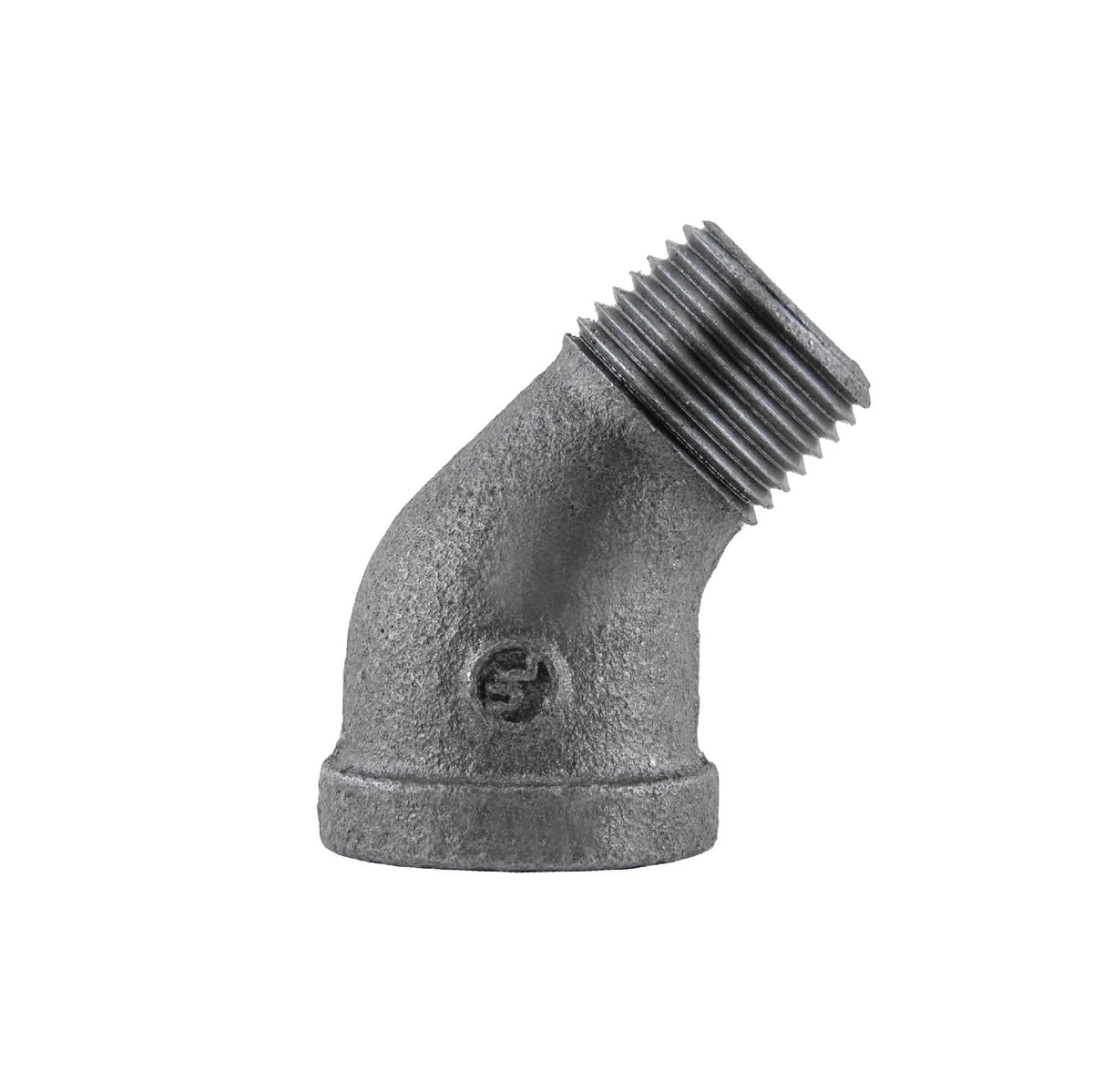 1/2 in. Black 45 Degree Street Elbow