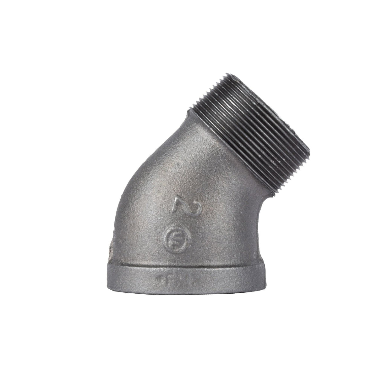 2 in. Black 45 Degree Street Elbow