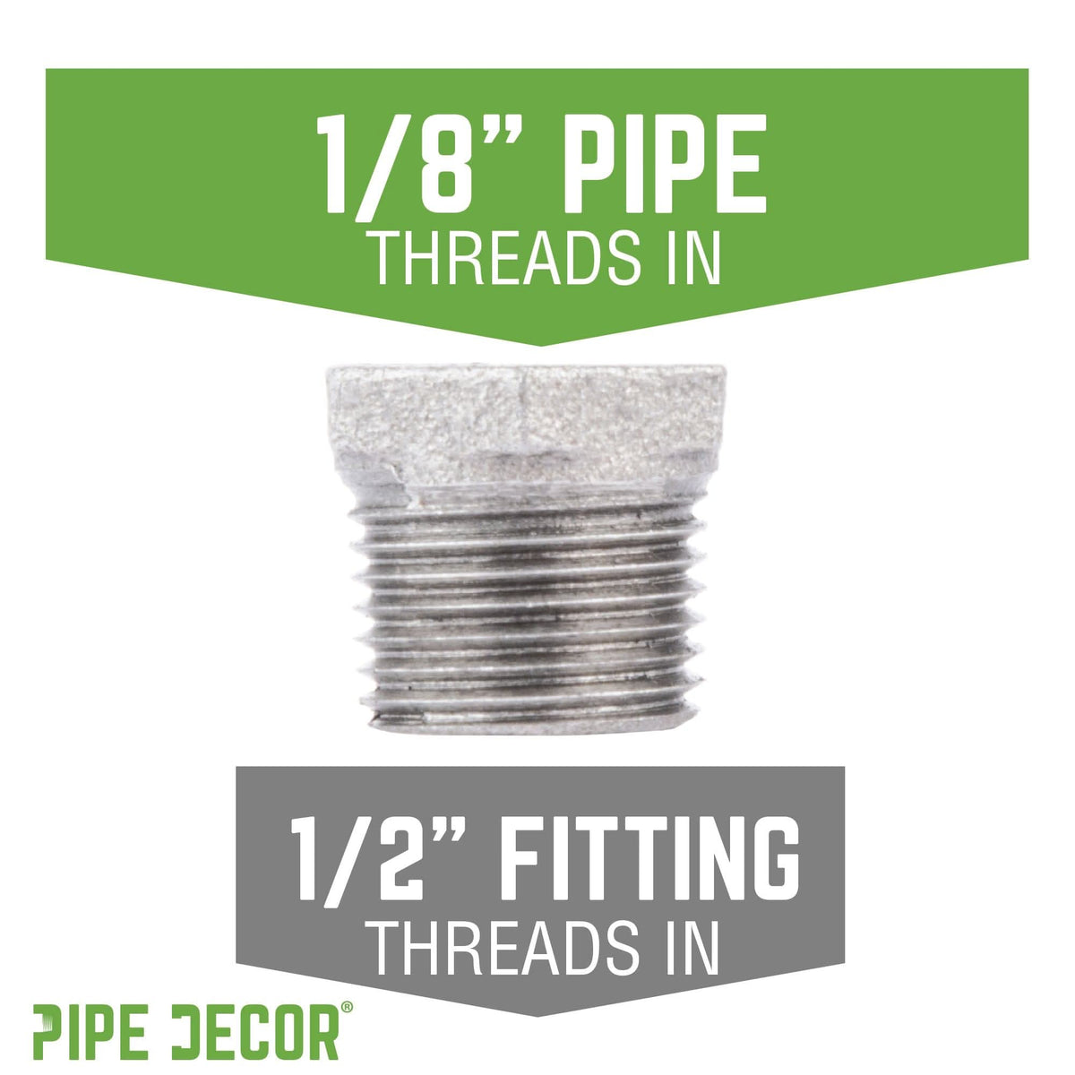 1/2 in. x 1/8 in. Galvanized Iron Bushing