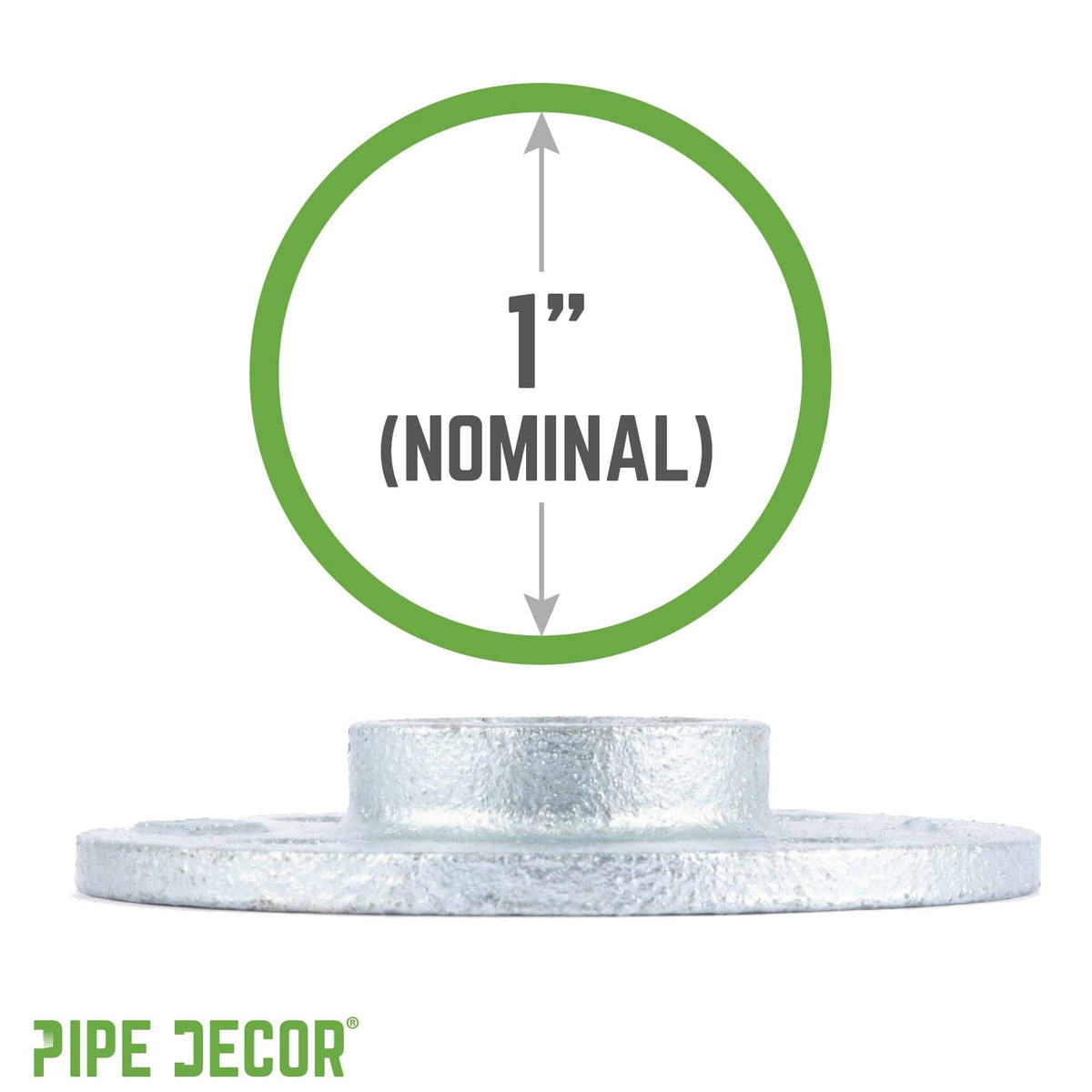 1 in. Galvanized Iron Floor Flange
