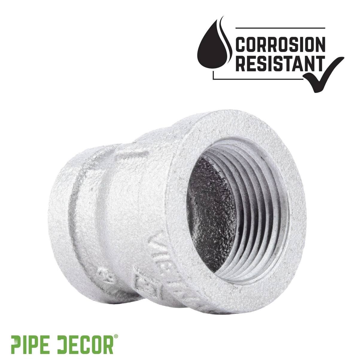 1 in. x 3/4 in. Galvanized Iron Reducing Coupling