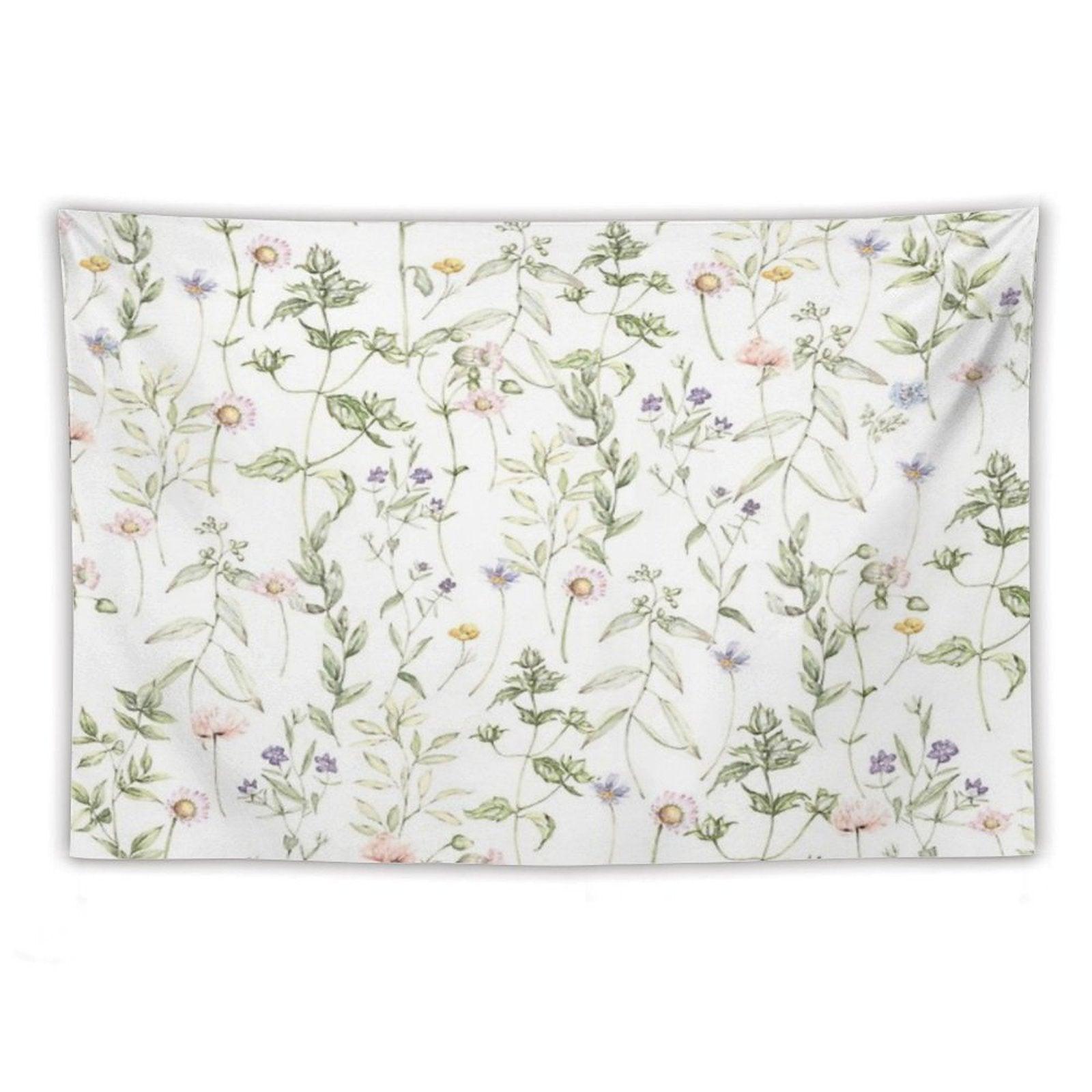 Pastel Vintage Flowers Tapestry