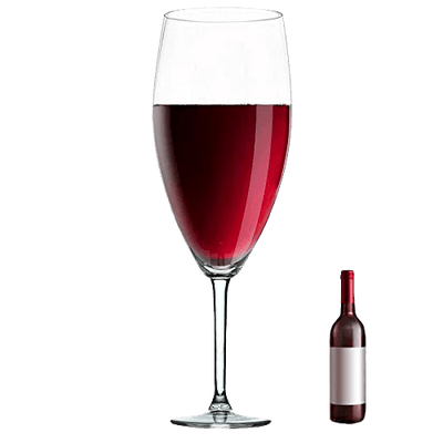 Worlds Largest Giant Wine Glass - Huge 32 Inches, 3.7 Gallons, Mega Pint, Huge Stemware, Clear Decorative Hand Blown Glassware, Large Novelty Stemware/Champagne Magnum Chiller, Oversized XL Goblet