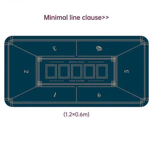 Dezhou playing card pad tablecloth table cushion square round chip rubber cushion playing card table top cushion