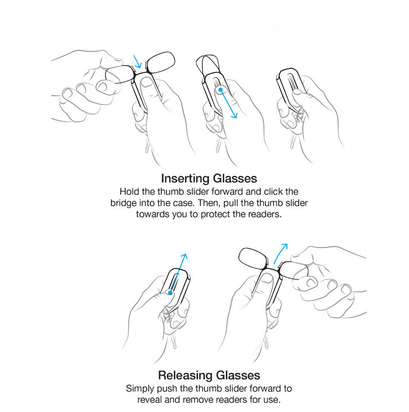 Nose clip presbyopic glasses keychain ultra lightweight carrying elderly glasses wallet glasses reading glasses