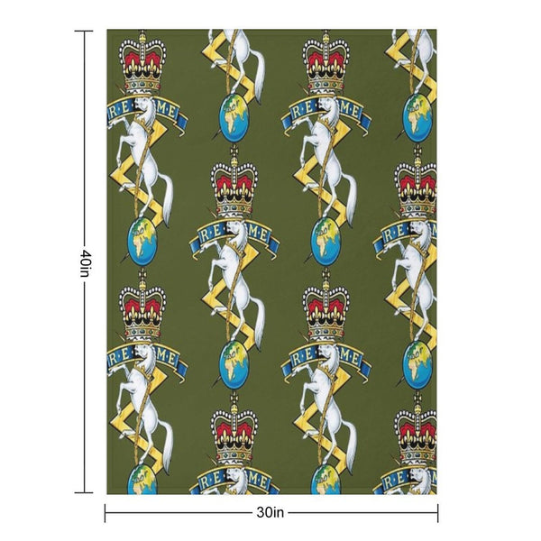 REME Royal Electrical And Mechanical Engineers Capbadge Velvety-soft Throw Blanket
