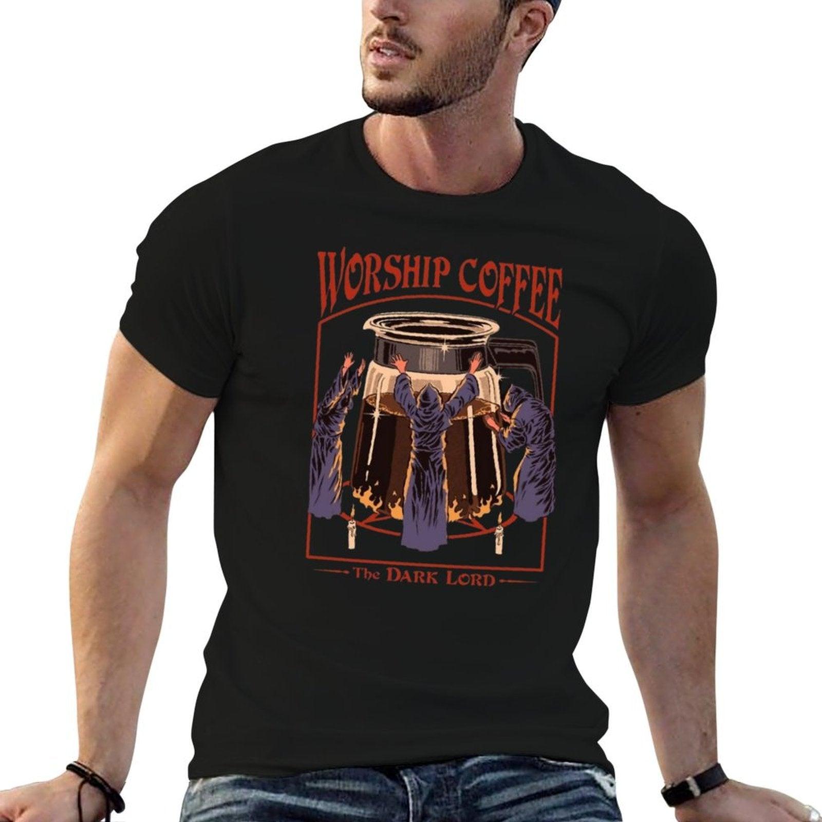 Worship Coffee  Trendy Pattern T-Shirt
