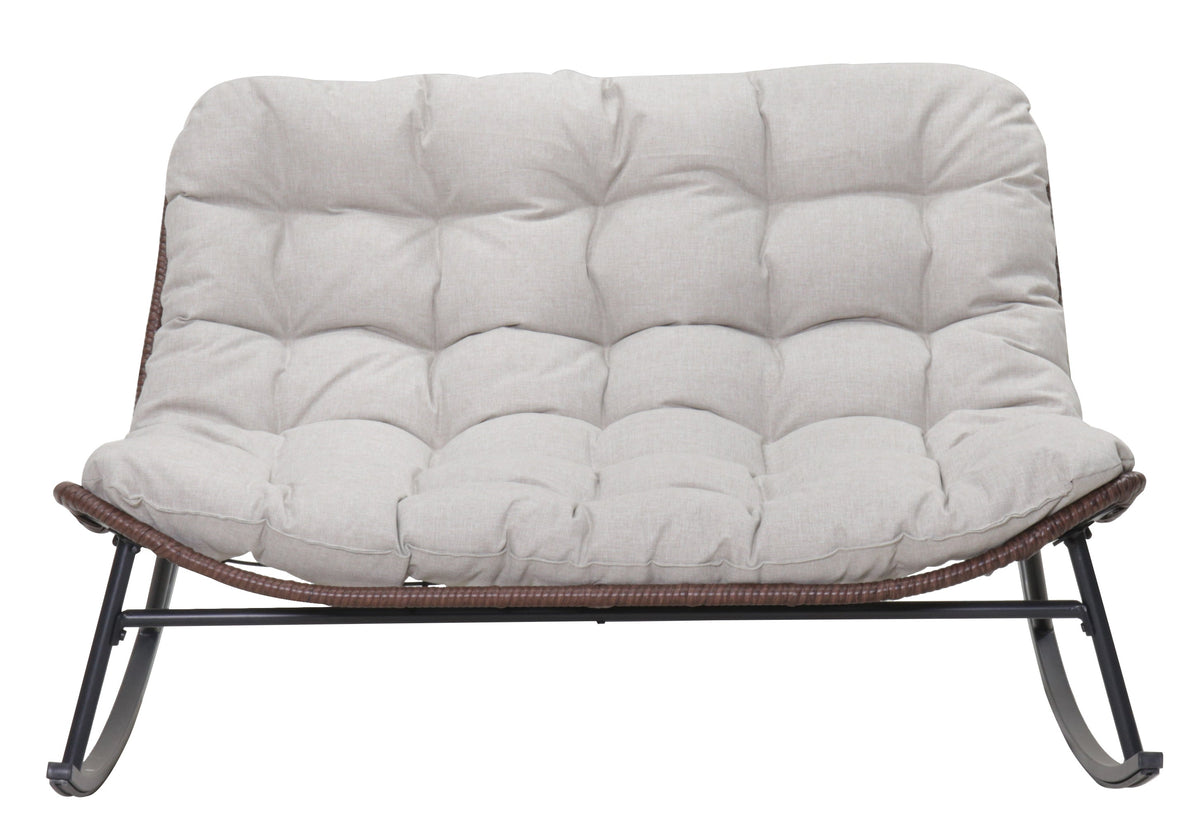Double Wide Rocking Papasan Chair