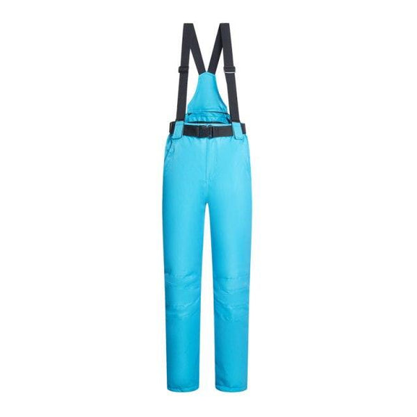 Women Men Ski Pants Brands Outdoor Sports Suspenders Windproof Waterproof Trousers