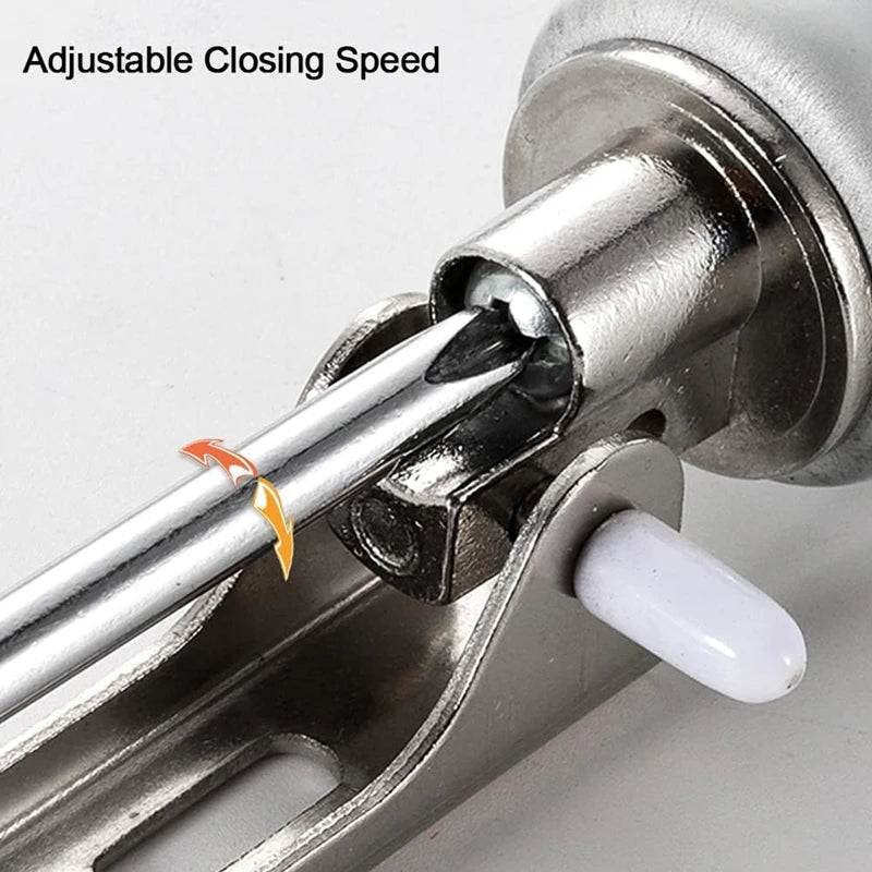 Gas Spring Automatic Door Closer 90 Degrees Within The Positioning Stop Mute Soft Closing Device Adjustable Buffer Force