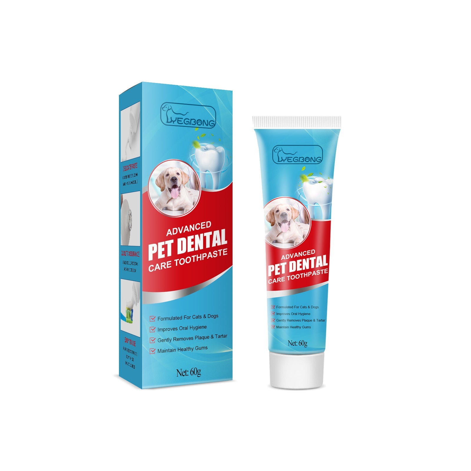 Pet Toothpaste, Fresh Breath Bad Breath Tartar Clean Dog And Cat Oral Care Edible Toothpaste
