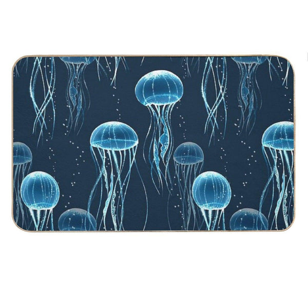 Glowing Jellyfish Bath Mat