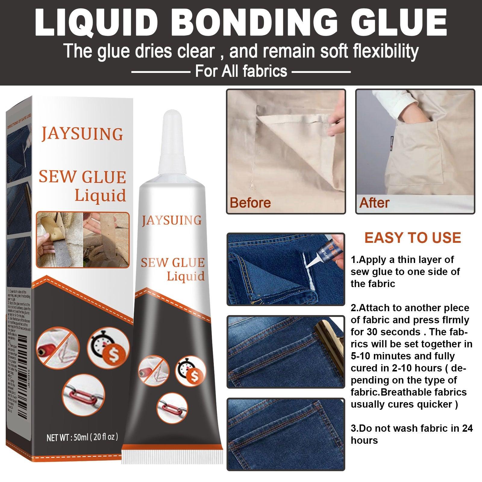Fabric Sewing Glue, Fabric Sewing Rubber Shoe Pad Clothes Jeans Torn Repair Fabric Glue