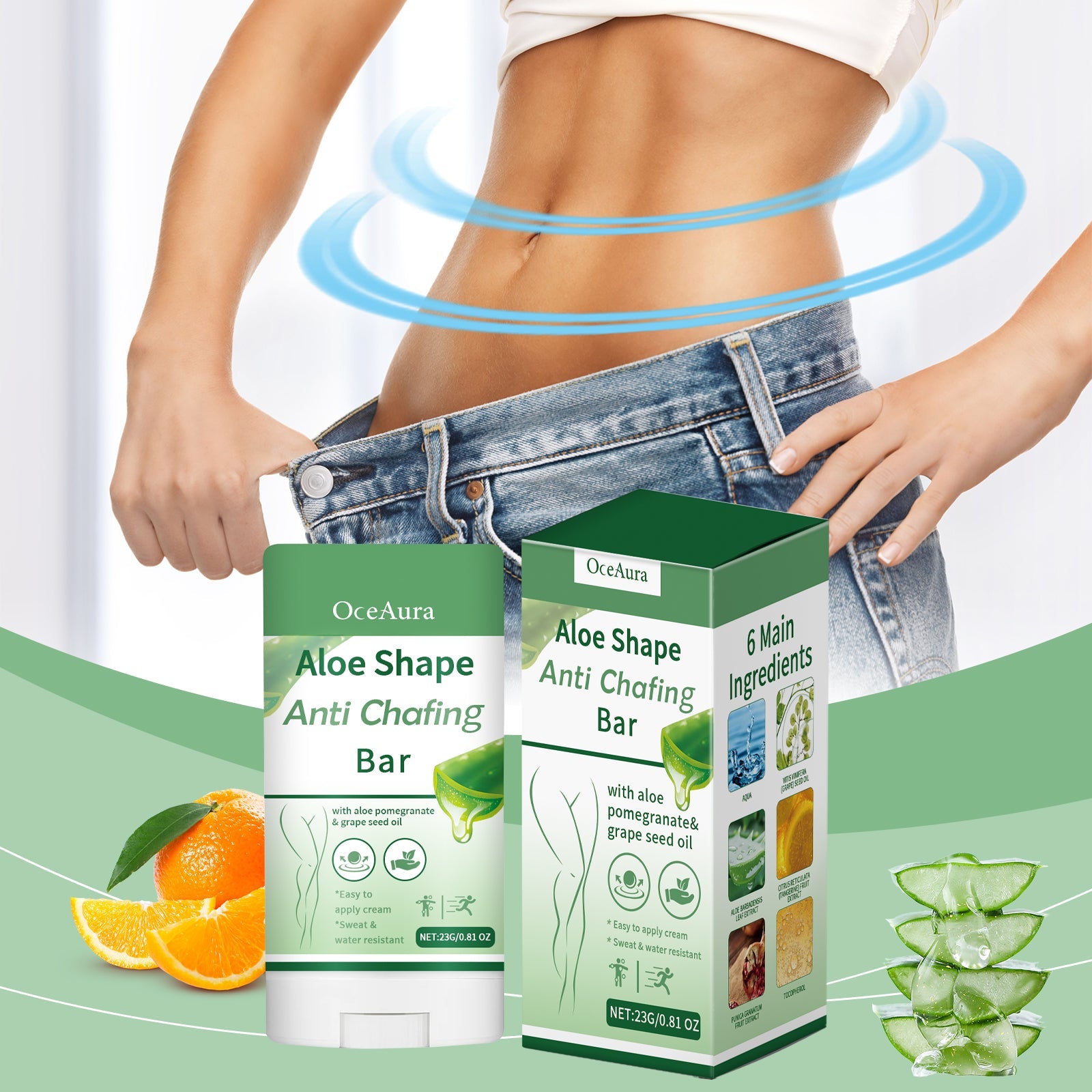 Aloe Vera Slimming Anti-Wrinkle Bar Moisturizing And Nourishing Massage Body Shaping Anti-Wrinkle Moisturizing Lifting Bar