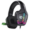 S12 Head mounted gaming headset wired RGB computer gaming headset PS4 headset - Black RGB