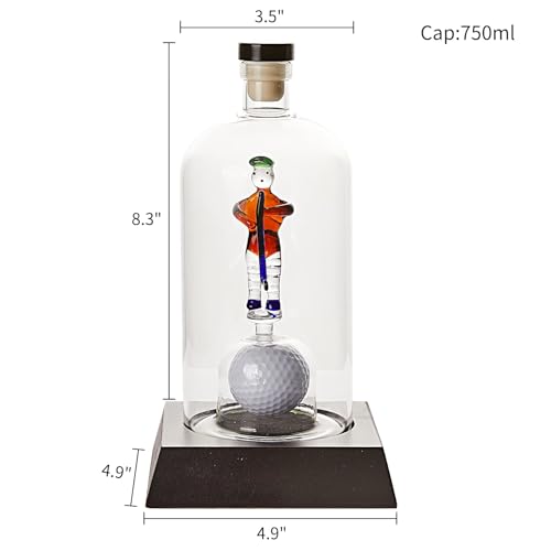Golfer Decanter Whiskey Decanter - The Wine Savant (750ml Decanter)