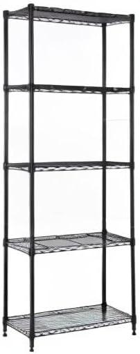 1250 lbs Storage Shelving Utility Shelving Unit 5-Tier Utility Shelving Unit Steel Organizer Wire Rack for Home,Kitchen,Office (13.7