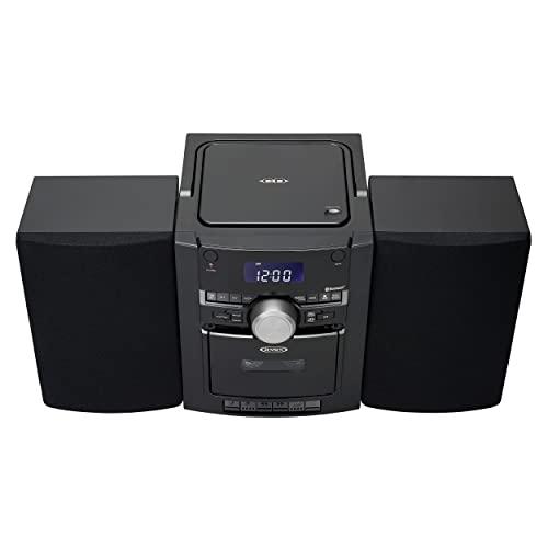 Jensen Portable Stereo Bluetooth CD Music System with Cassette and AM/FM Radio