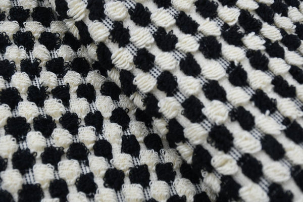 Bubble Black Terry Turkish Towel