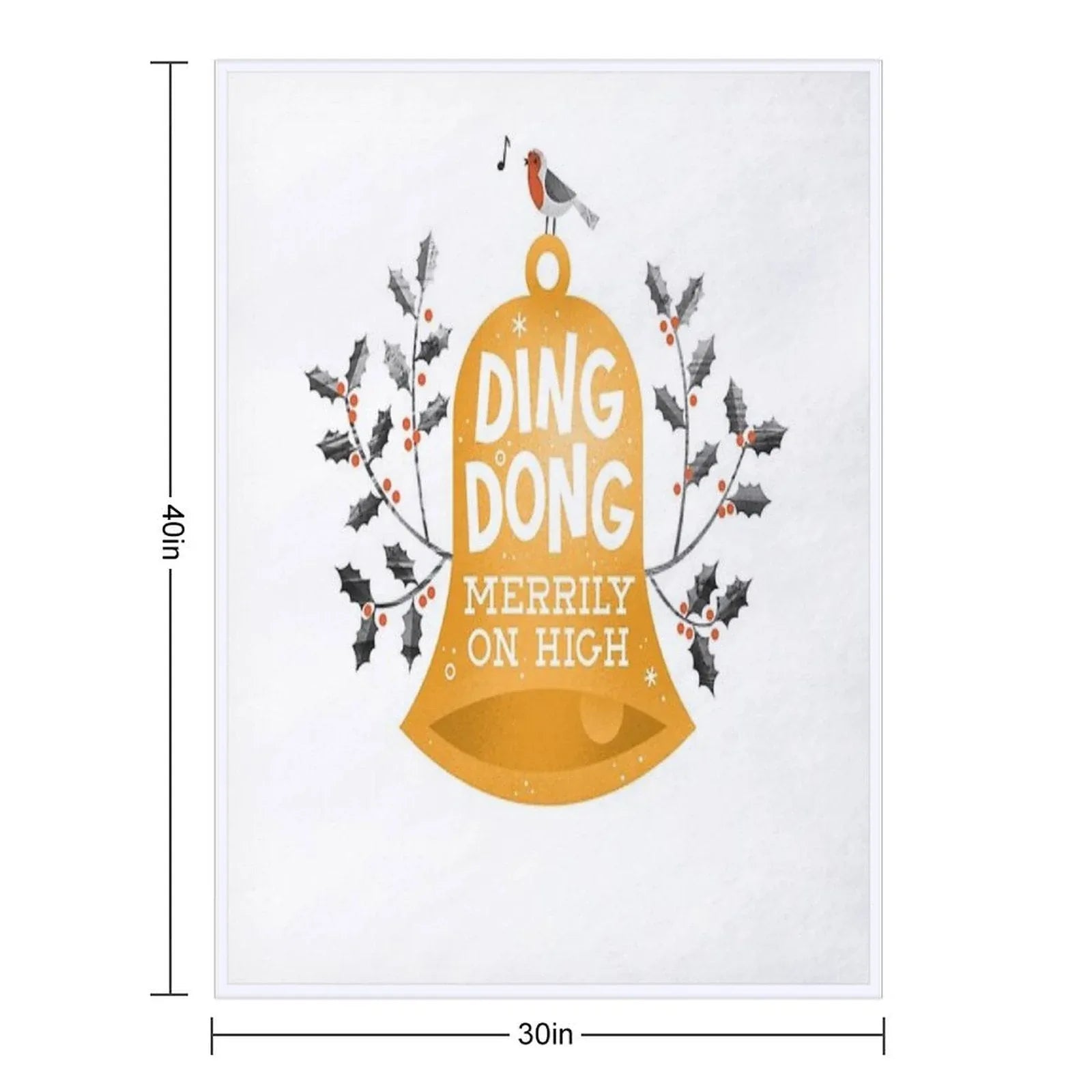 Ding-dong Merrily on High Throw Blanket