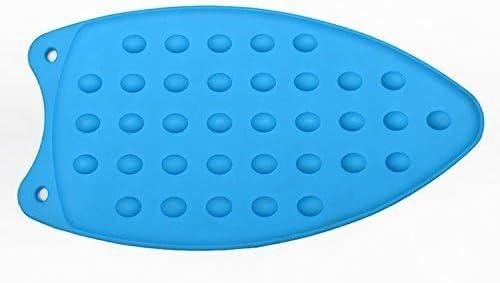 Bringsine Silicone Iron Rest Pad for Ironing Board Hot Resistant Mat(Blue)