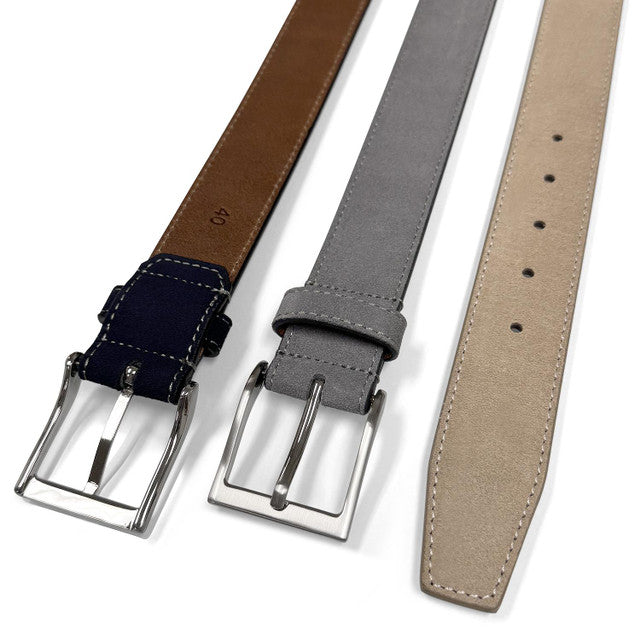 41104 Genuine Suede Leather Casual Jeans Belt