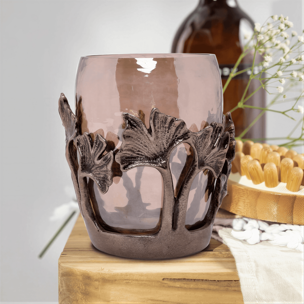 Stylish Bathroom Tumbler – Elegant Decorative Bathroom Accessory Set for Vanity