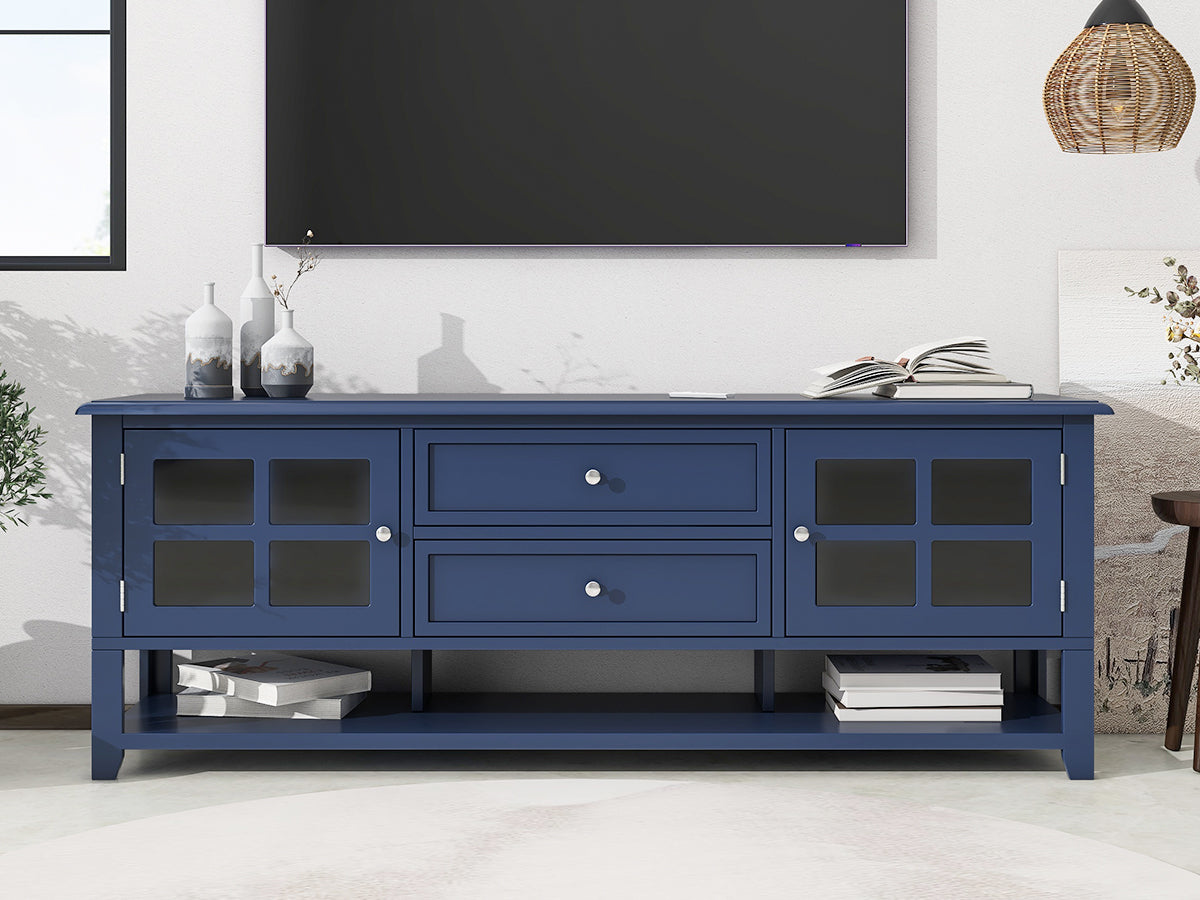 TV Stand Entertainment Center with Multifunctional Storage and Modern Design