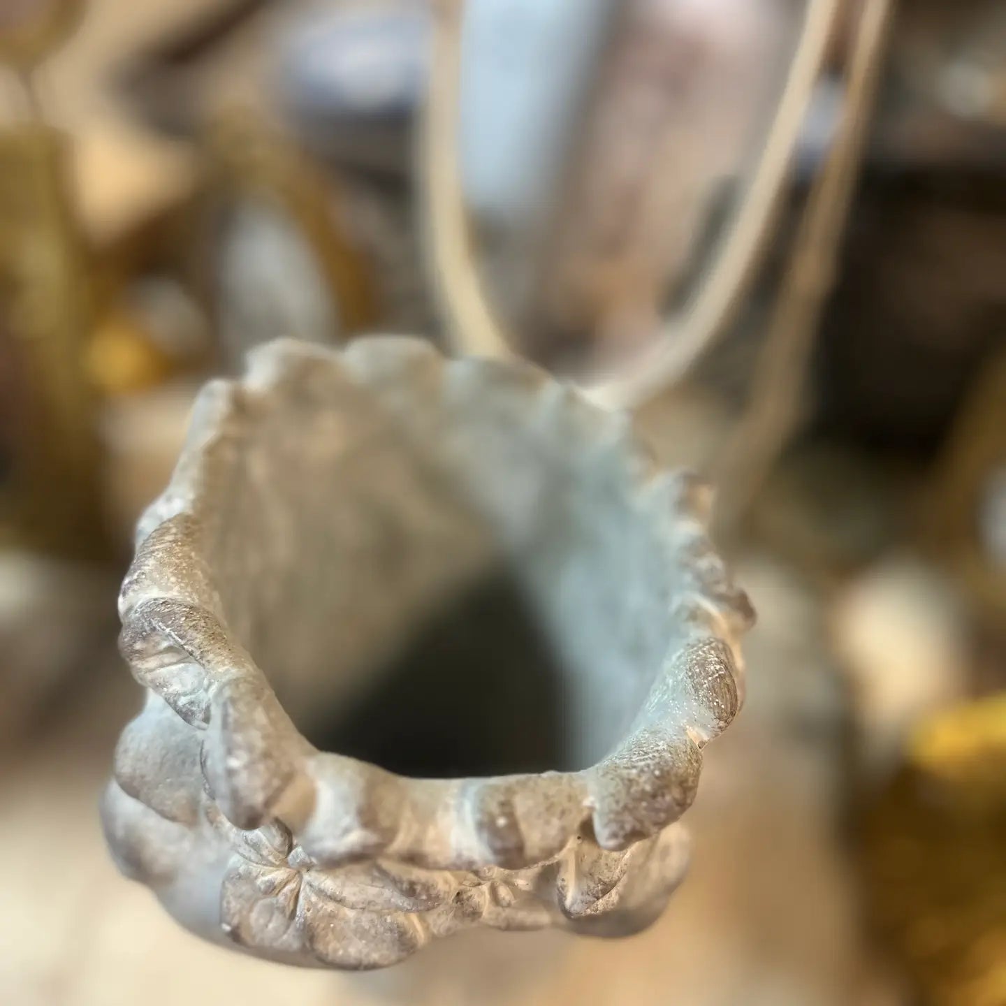 CUTE POUTING GIRL PLANTER