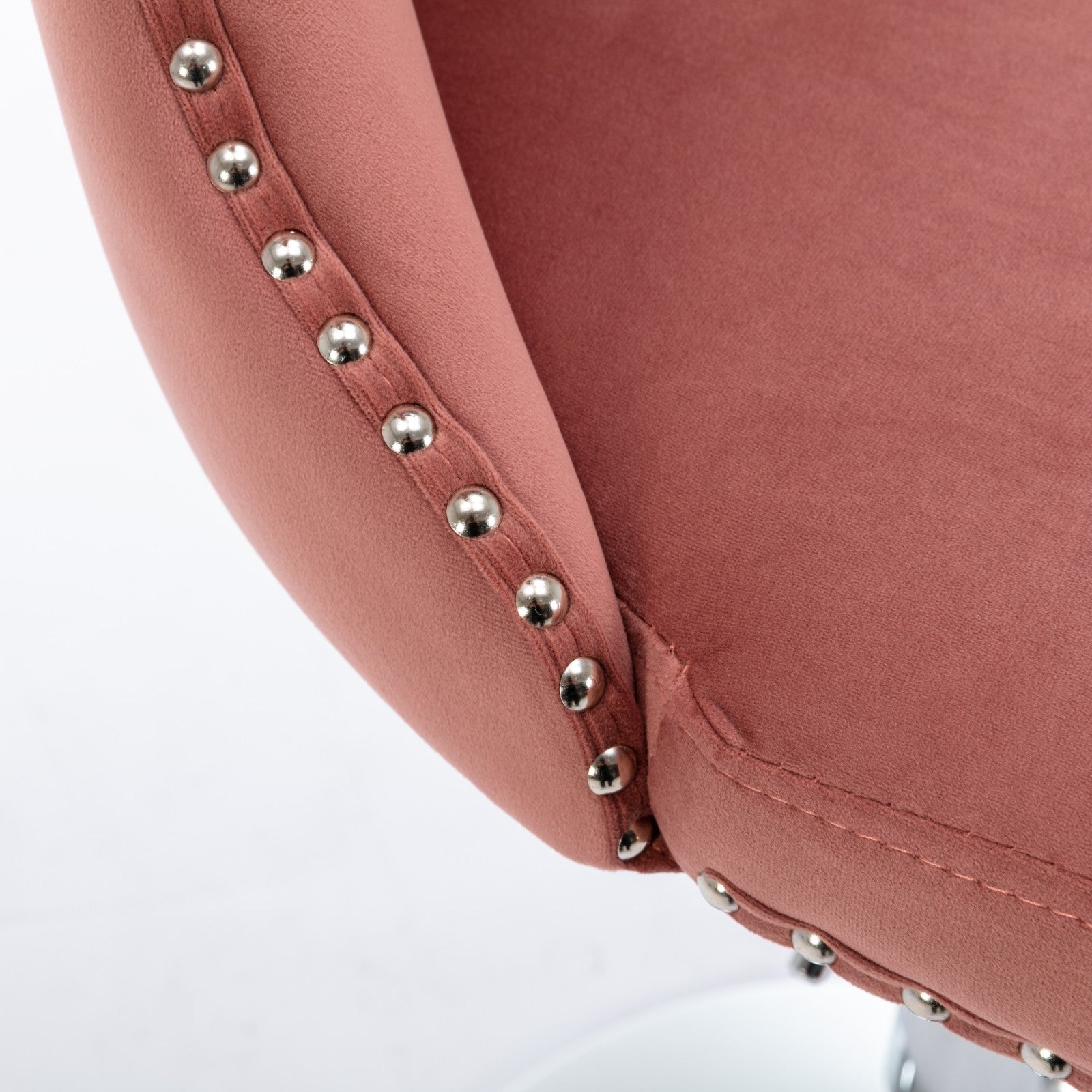 Modern Velvet Swivel Barstools with Adjustable Seat Height and Chrome Base