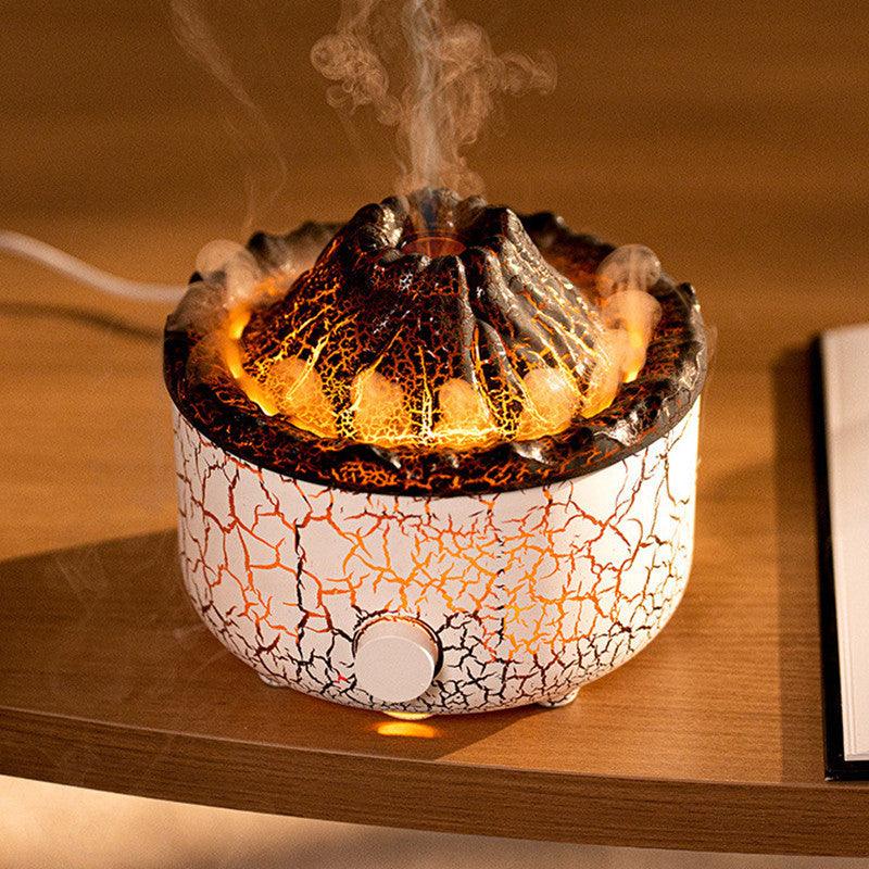 New Creative Volcano Humidifier Aromatherapy Machine Spray Jellyfish Air Flame Humidifier Diffuser