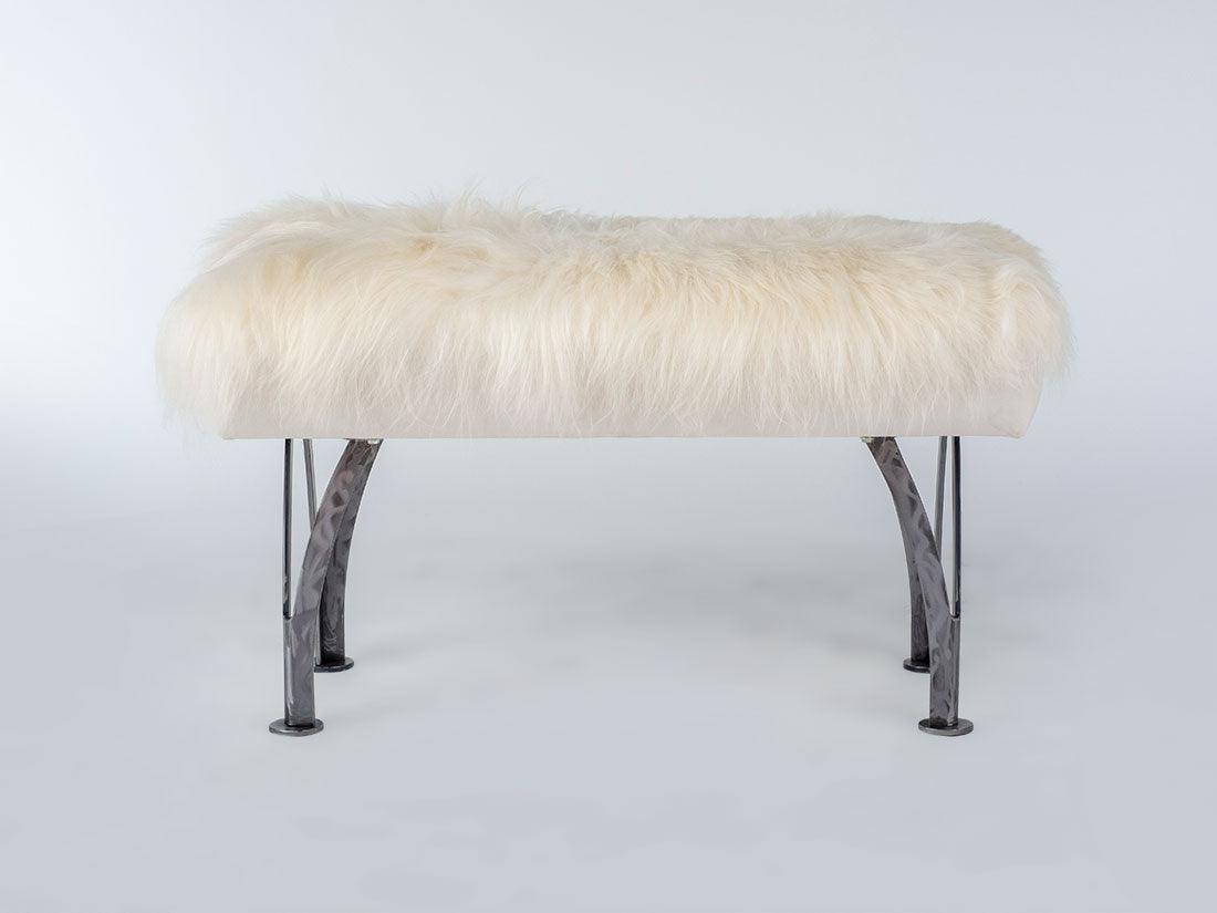 32″ Split Leg Bench (Icelandic Fur)