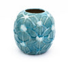 Grotto Aqua Rope Emboss Round Vase