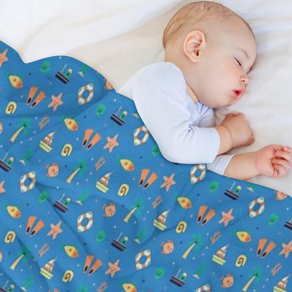 By The Sea Throw Blanket