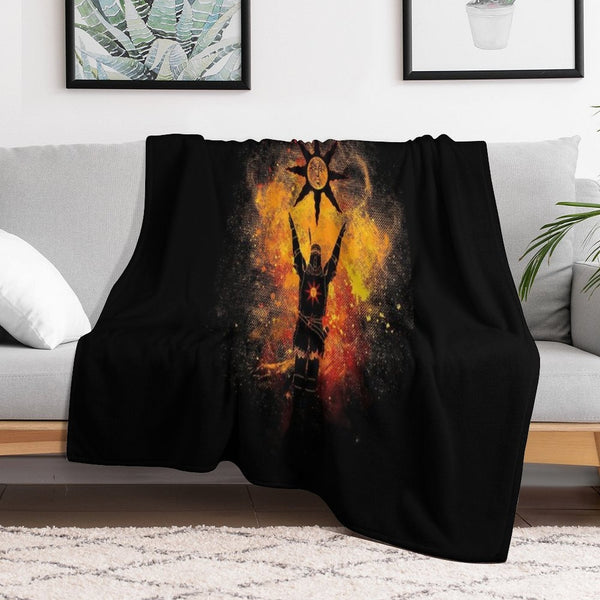 Praise The Sun Vintage Cartoons Anti-pilling Throw Blanket