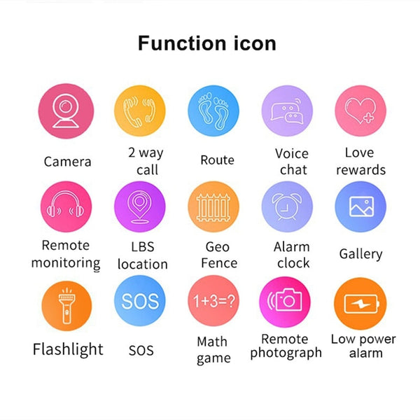 Q19 Dual Cameras Flip design waterproof Kids Smart Watch LBS Positioning SOS Mobile Phone Watch