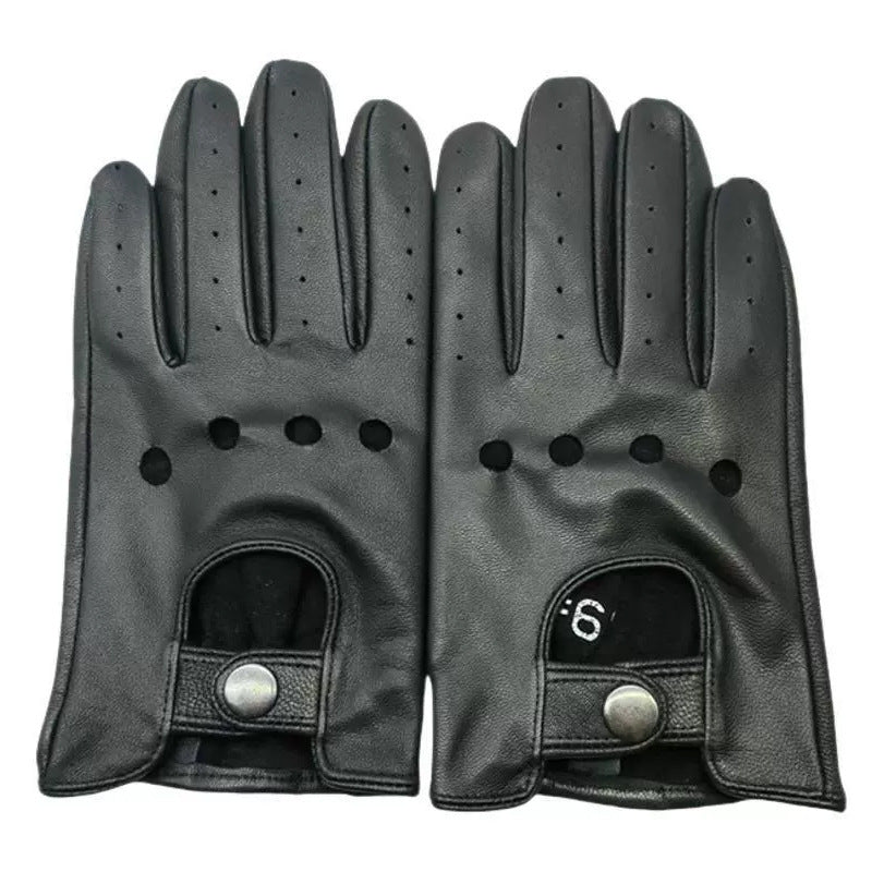 Men's leather gloves anti slip sports driving and outdoor cycling leather gloves