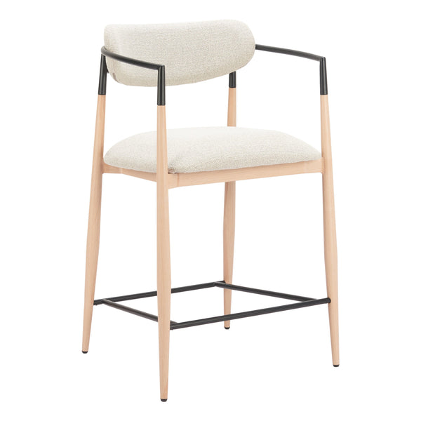 Equinox Counter Stool Oyster Gray & Natural