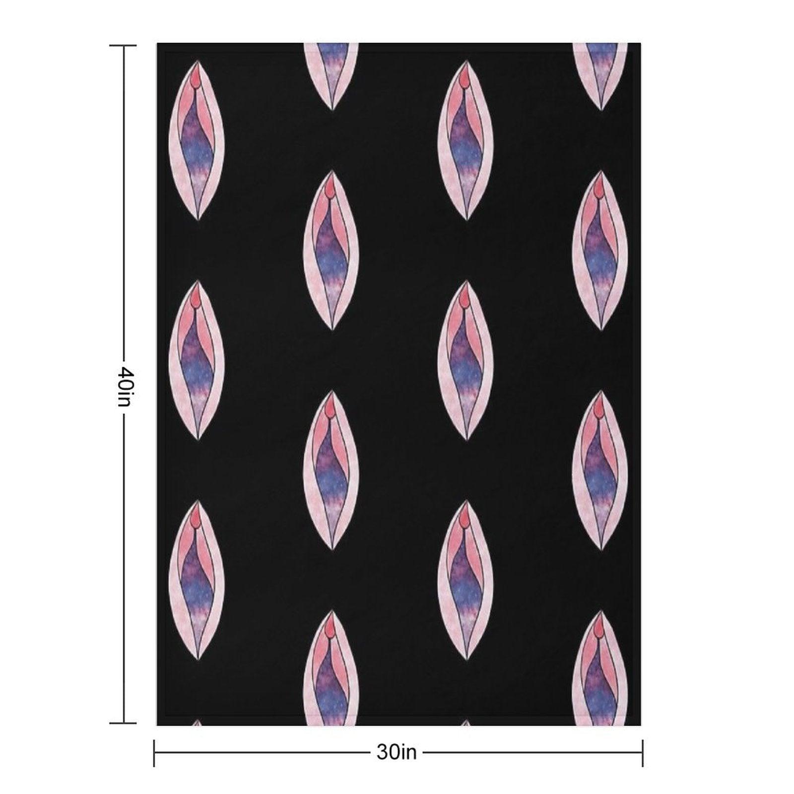 Galaxy Vulva Throw Blanket
