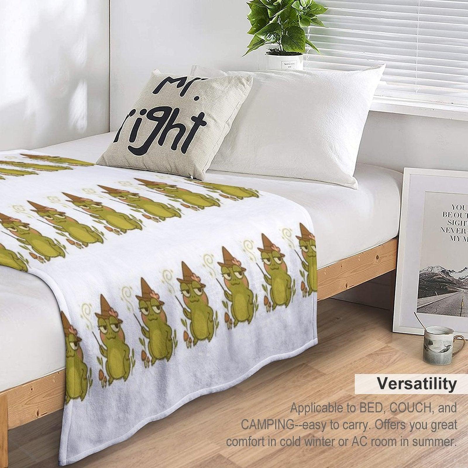 Twigs Frog Throw Blanket