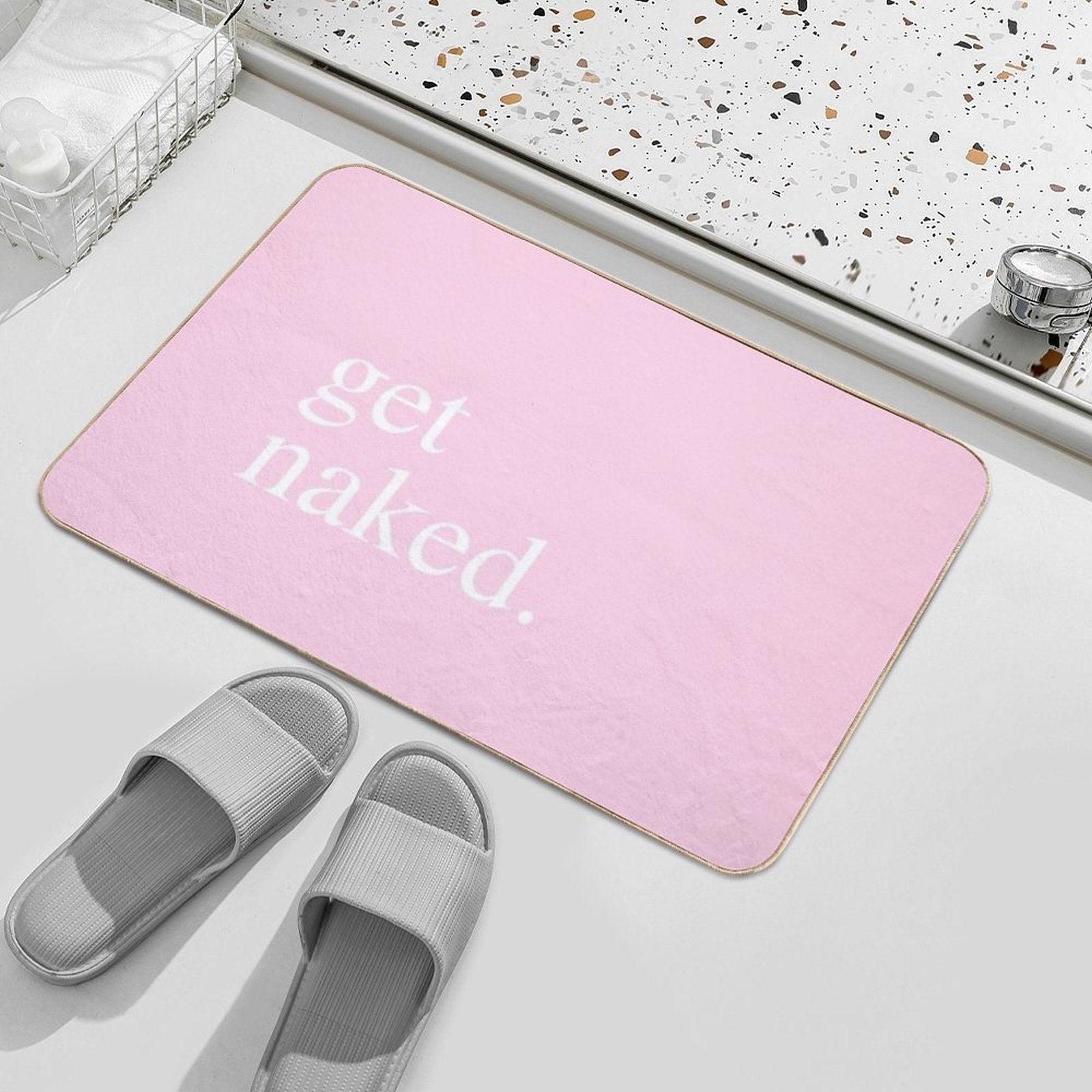 Get Naked - Pink Bath Mat