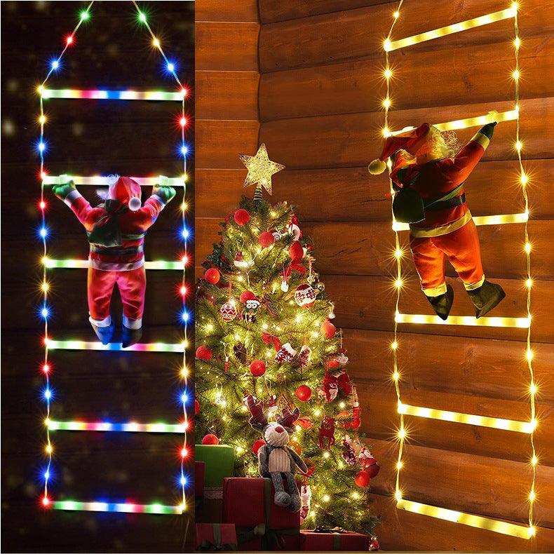 New hanging lights, LED signs, Christmas scene decoration, window display, light string, atmosphere lights