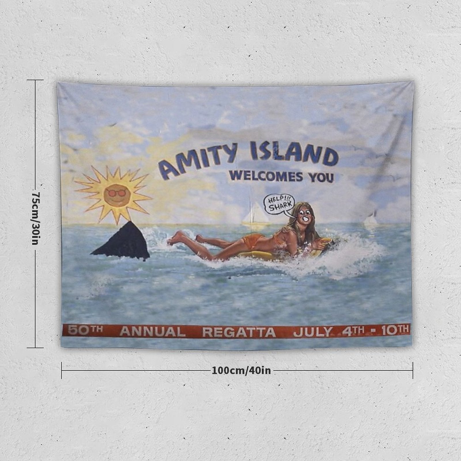 Welcome To Amity Island Tapestry BionZax
