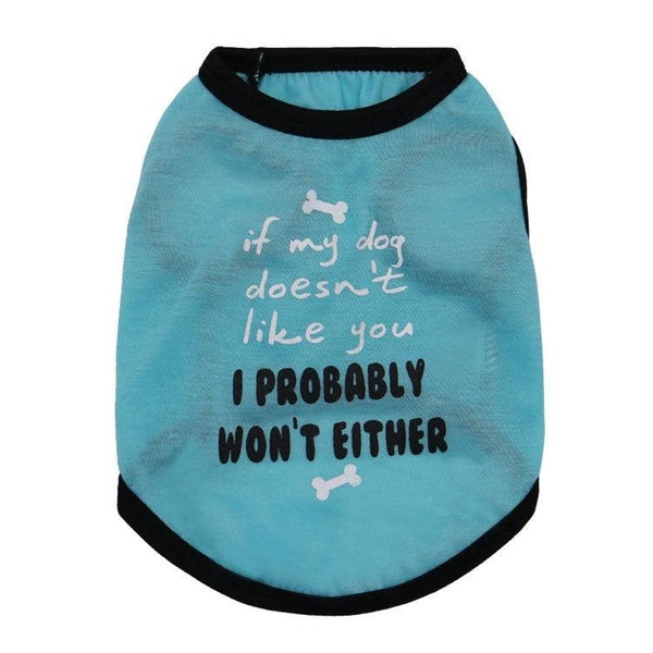 Dog Clothes Summer Clothes Teddy Pet Vest Bears Fadou Small Dogs Puppies Cats Thin Light and Breathable