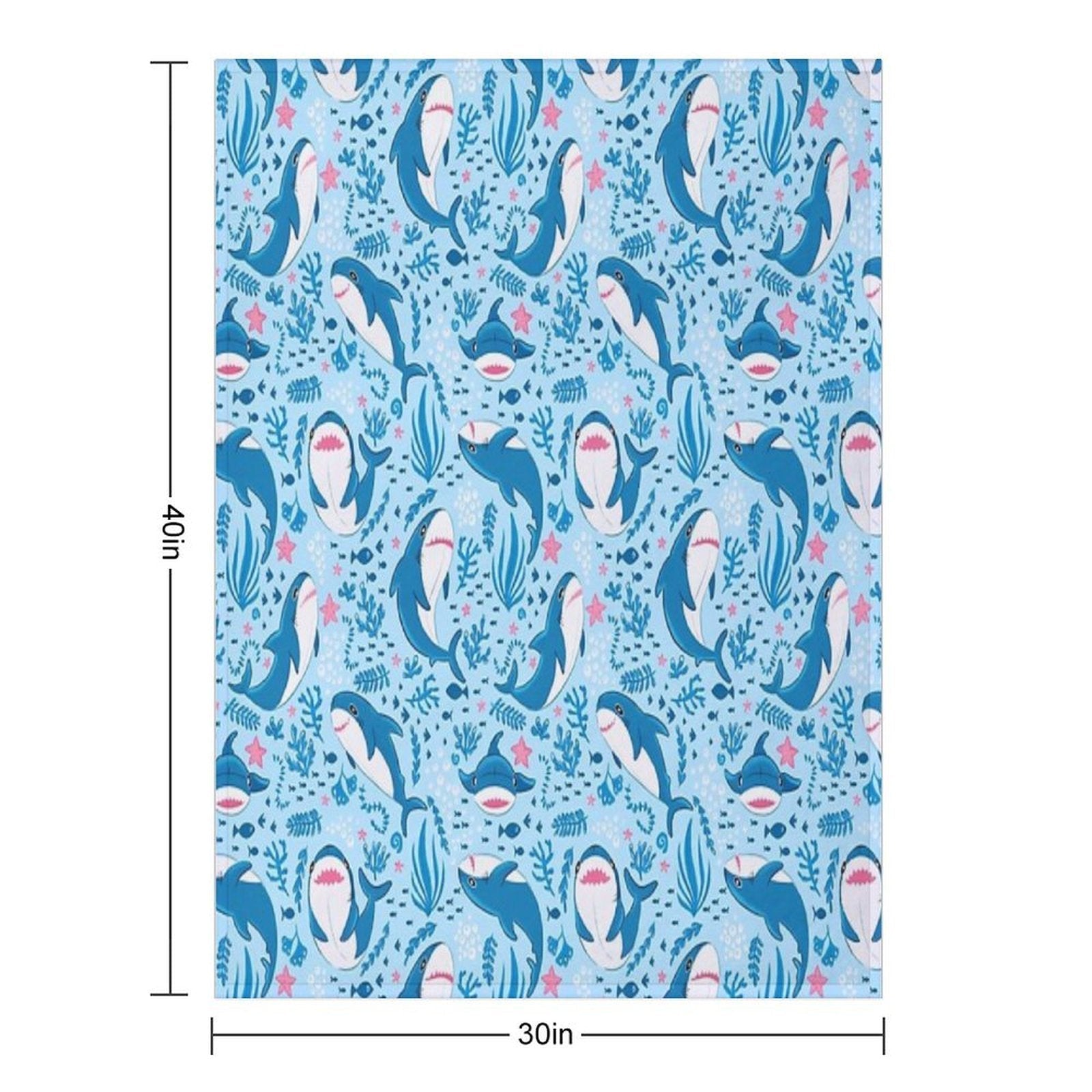 Blahaj Shark Velvety-soft Throw Blanket