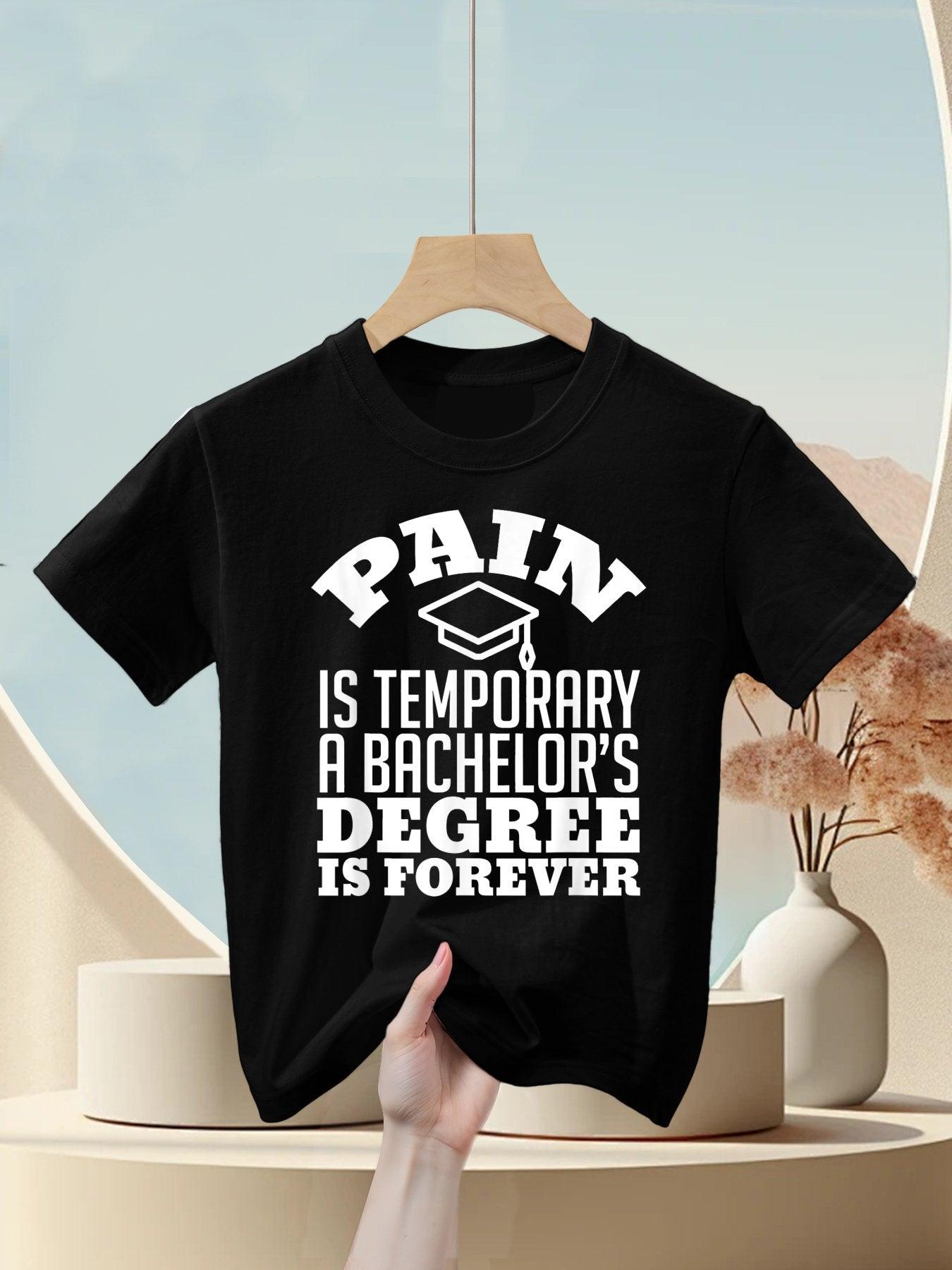 College Graduation Gift T Funny Bachelor Degree Gift Kids T-Shirt