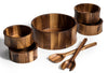 Large Salad Bowl with Servers and 4 Individuals - 328B7